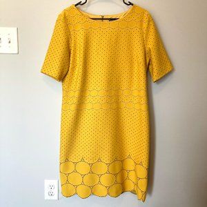 RMLL Yellow & Black Polka Dot Dress 16